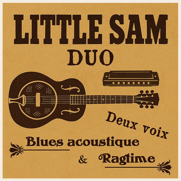 Little Sam Duo Blues acoustique & Ragtime en concert aux Balazucades