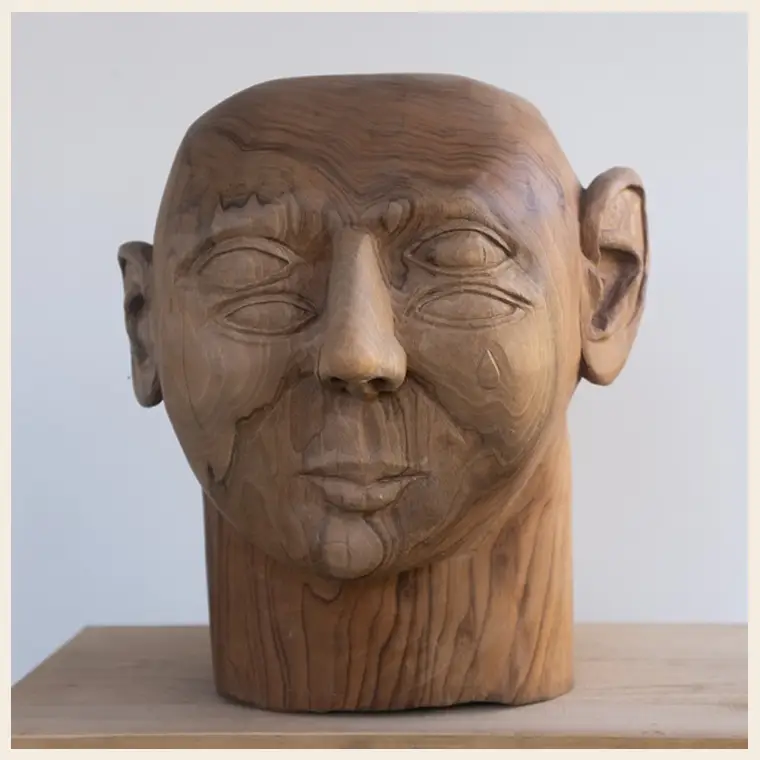 Thomas Montpellier et ses sculptures seront au muséum de Balazuc pendant le festival des pierres et des arts